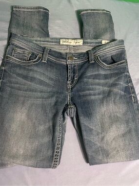 BKE Women Skinny Jeans - Faded Blue Wash